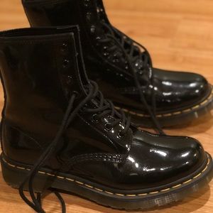 Black Patent Leather Doc Martens size 8